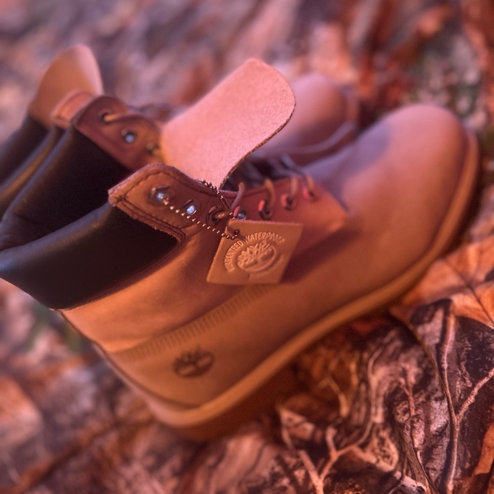 Timberland Tan and Black Rugged Boots
